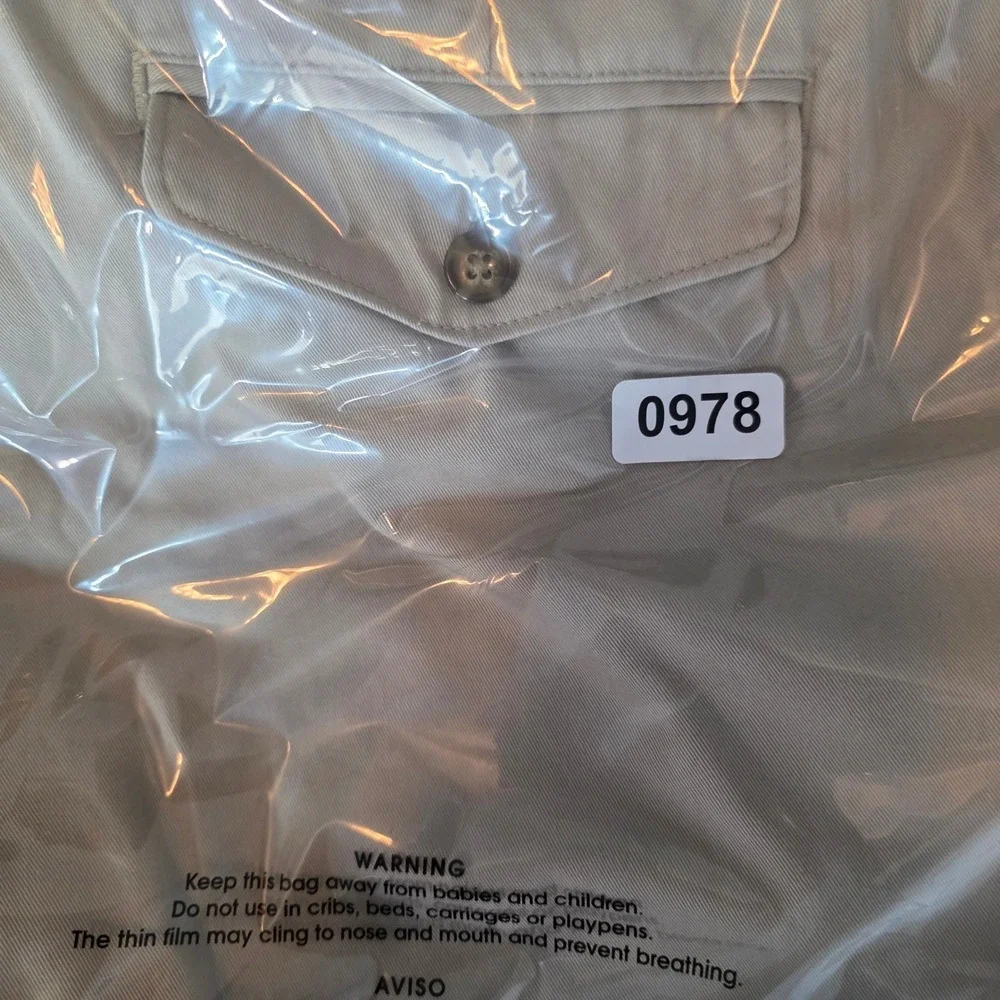 LL Bean Chino Pants Men 37 Khaki Comfort Waist Flat Front Cotton 262555 Lot of 2